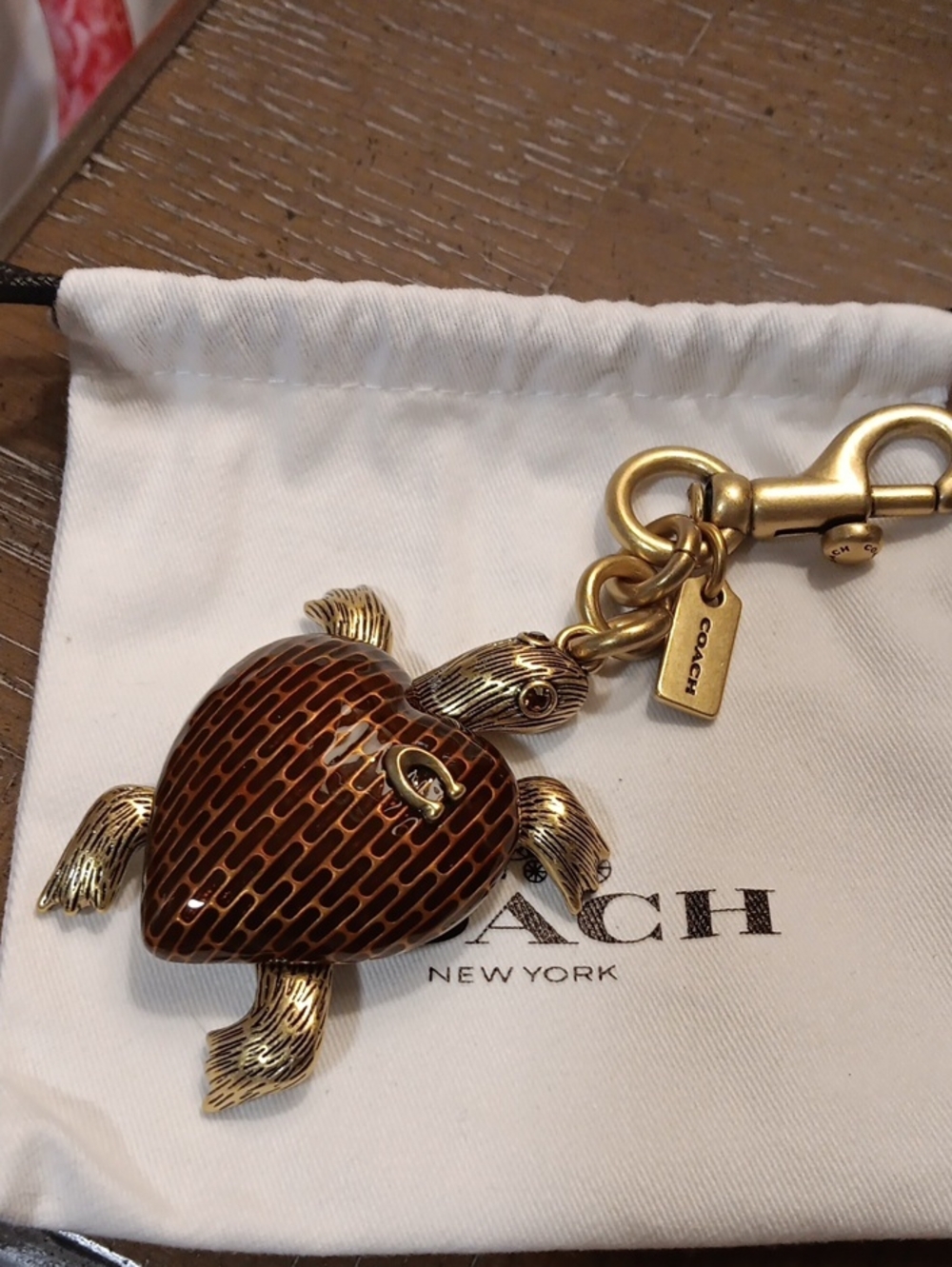 Coach Turtle Bag Charm